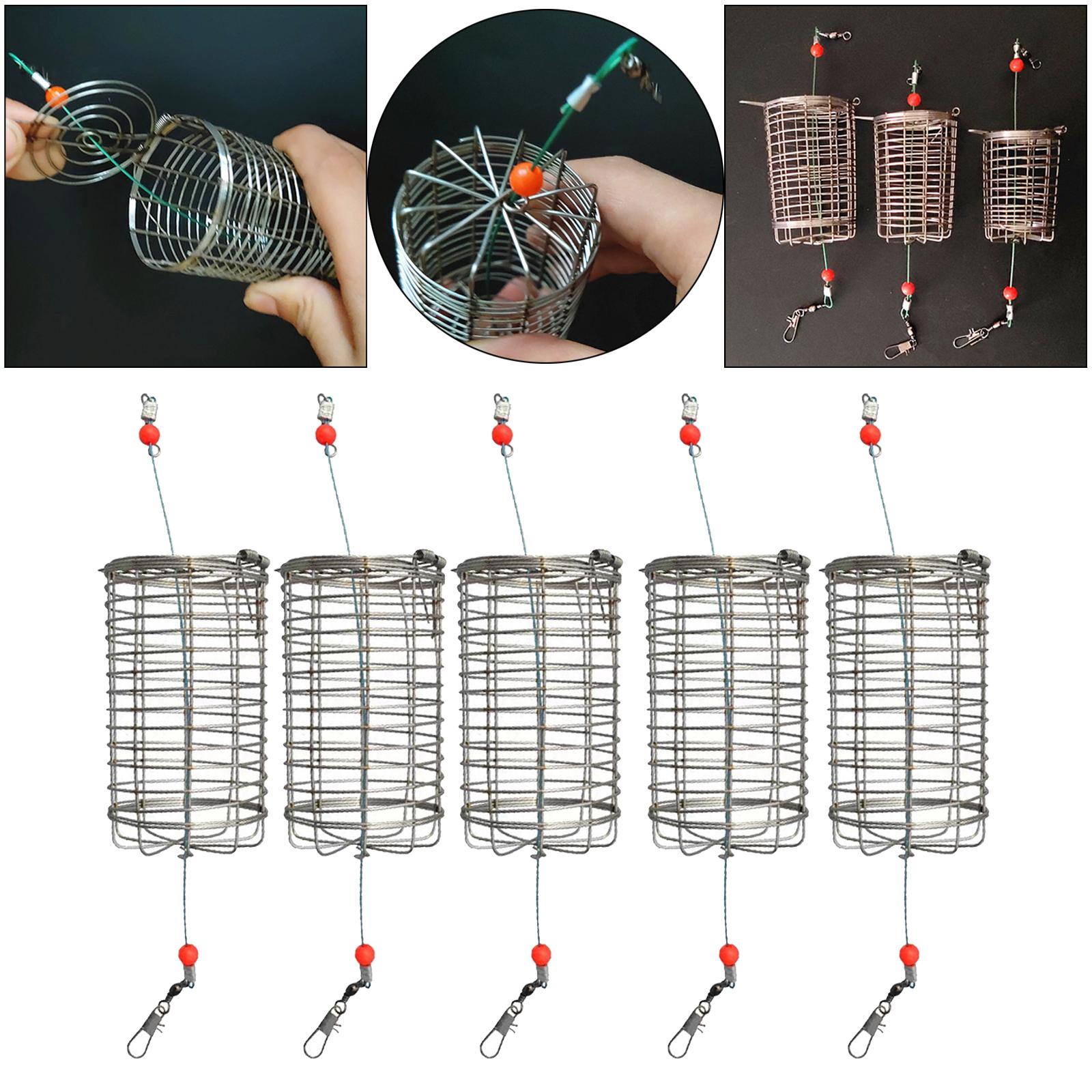 5x Solid Fishing Feeder Cage T - Fishing Lure Box review and price